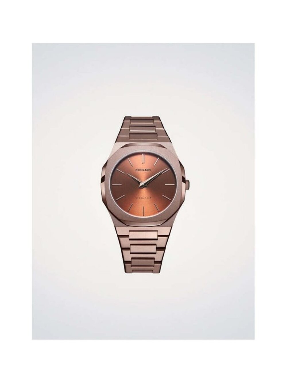 NWT D1 Milano Core Quartz Brown Dial Men's Watch